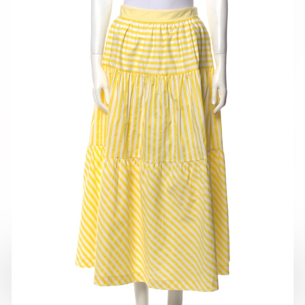 Staud Yellow Stripe Skirt size 2
